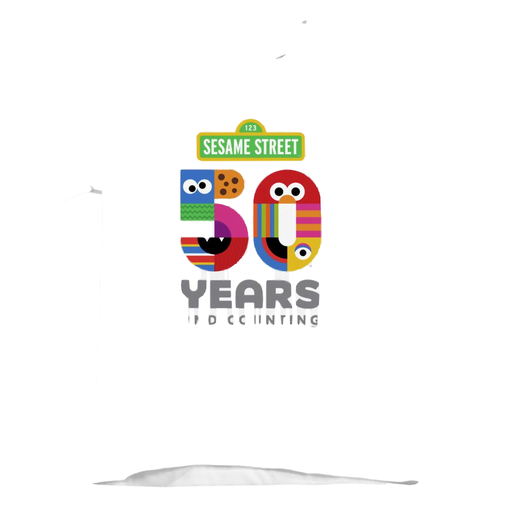 Sesame Street 50 Years Logo - Kid's T-Shirt Kid's T-Shirt (Ages 4-7) Sesame Street   