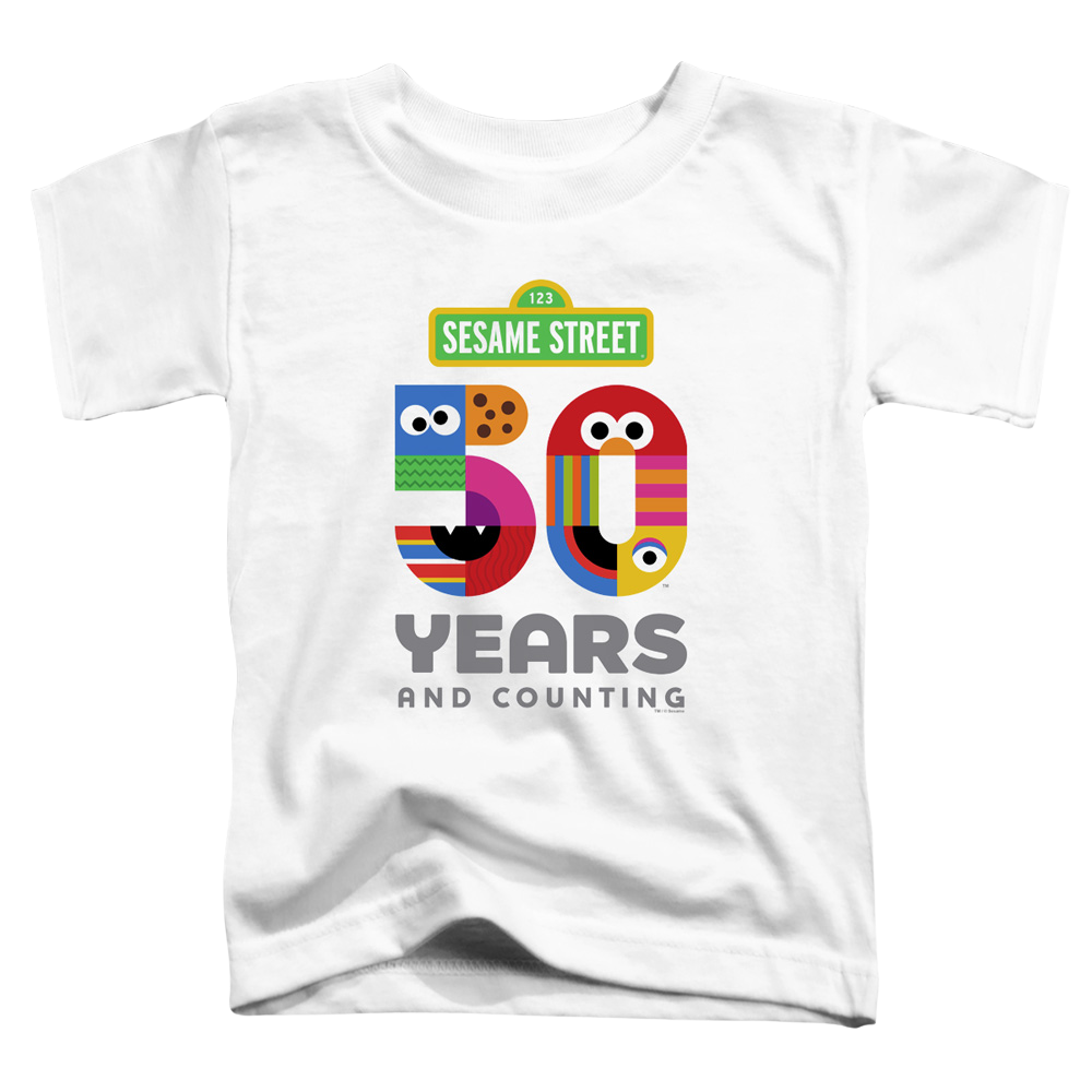 Sesame Street 50 Years Logo - Toddler T-Shirt Toddler T-Shirt Sesame Street   