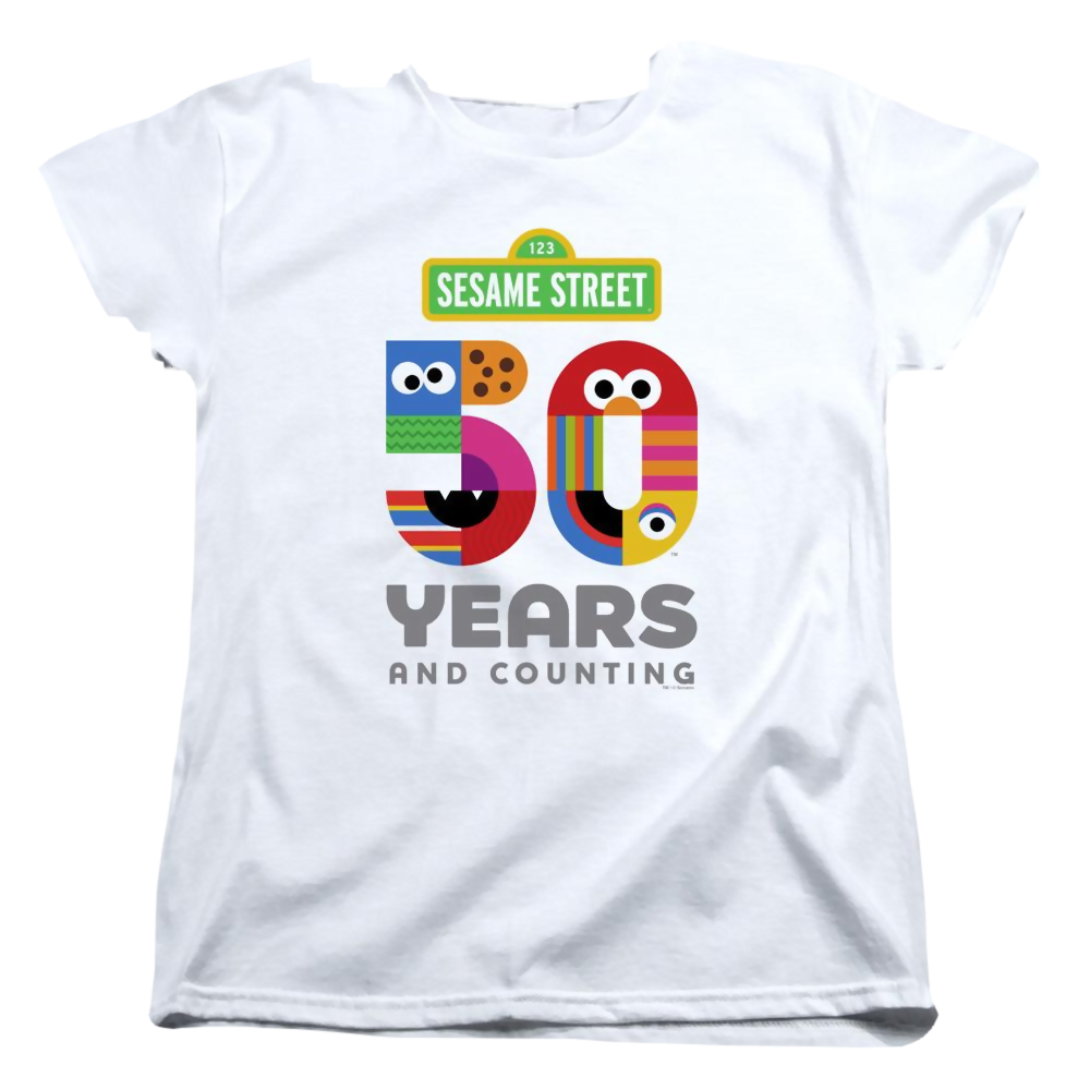 Sesame Street 50 Years Logo - Women's T-Shirt Women's T-Shirt Sesame Street   