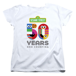 Sesame Street 50 Years Logo - Women's T-Shirt Women's T-Shirt Sesame Street   