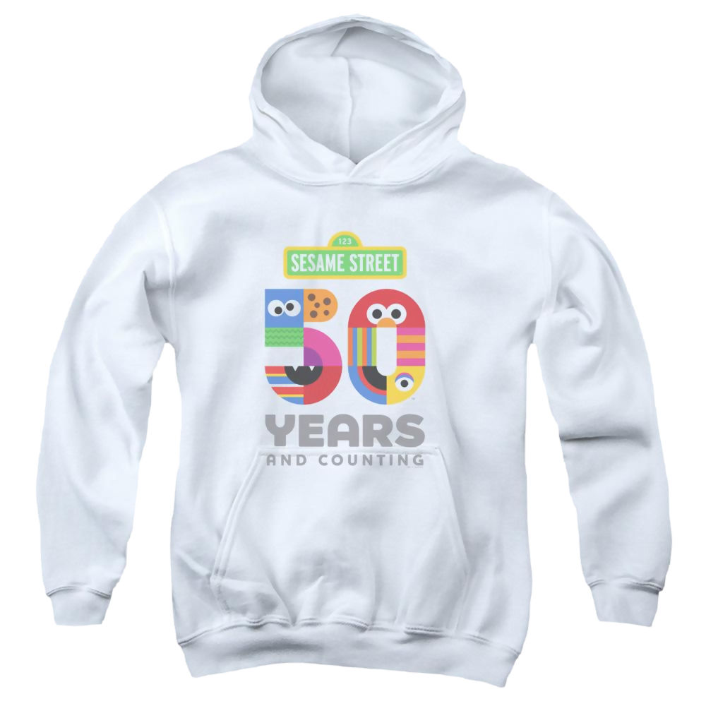 Sesame Street 50 Years Logo - Youth Hoodie Youth Hoodie (Ages 8-12) Sesame Street   