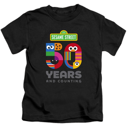 Sesame Street 50 Years Logo - Kid's T-Shirt Kid's T-Shirt (Ages 4-7) Sesame Street   