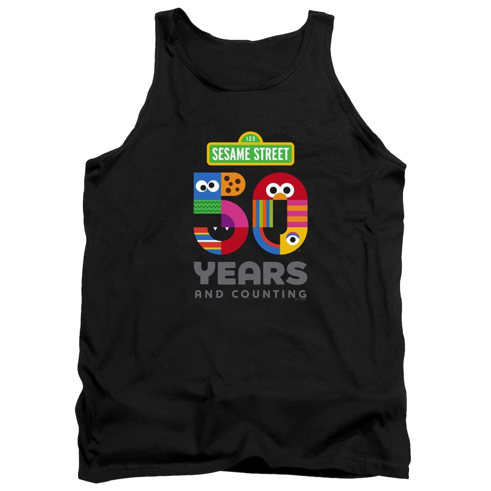 Sesame Street 50 Years Logo - Men's Tank Top Men's Tank Sesame Street   