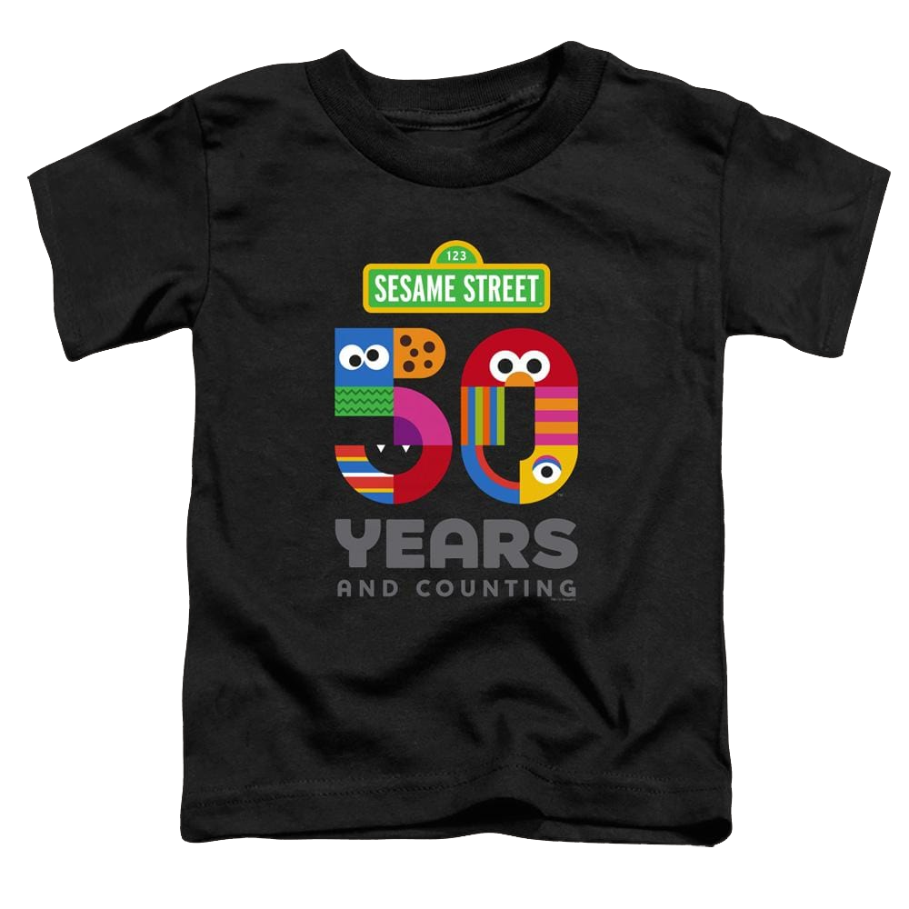 Sesame Street 50 Years Logo - Toddler T-Shirt Toddler T-Shirt Sesame Street   