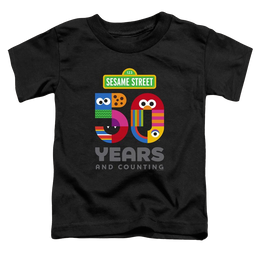 Sesame Street 50 Years Logo - Toddler T-Shirt Toddler T-Shirt Sesame Street   
