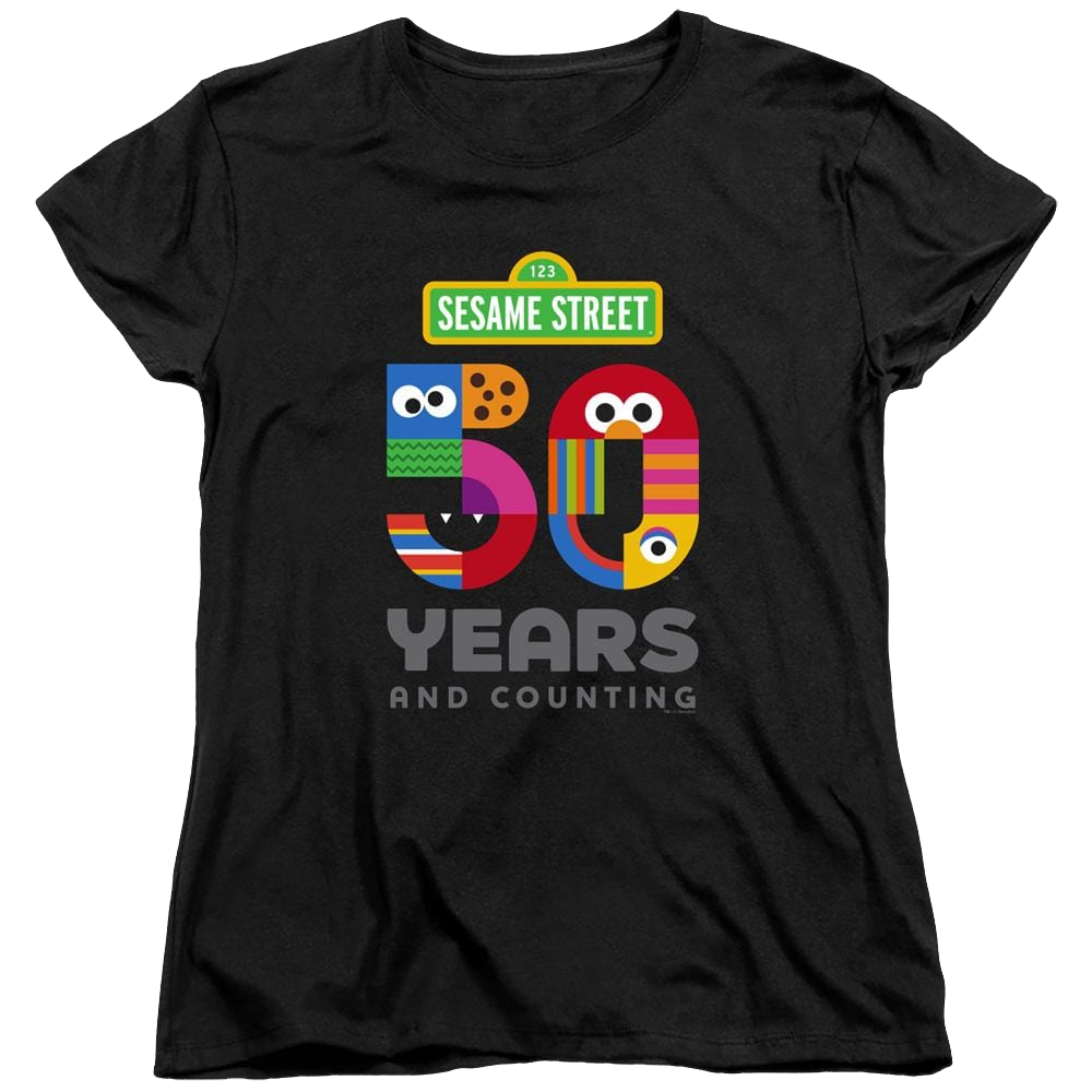 Sesame Street 50 Years Logo - Women's T-Shirt Women's T-Shirt Sesame Street   
