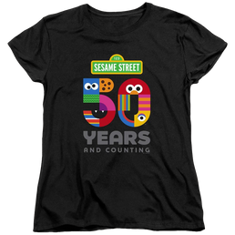 Sesame Street 50 Years Logo - Women's T-Shirt Women's T-Shirt Sesame Street   
