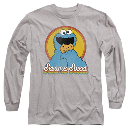 Sesame Street Cookie Monster Layers - Men's Long Sleeve T-Shirt Men's Long Sleeve T-Shirt Sesame Street   