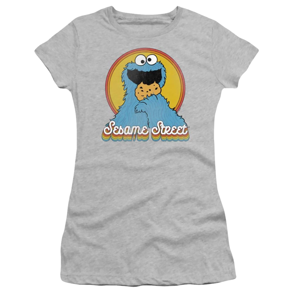 Sesame Street Cookie Monster Layers - Juniors T-Shirt Juniors T-Shirt Sesame Street   