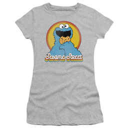Sesame Street Cookie Monster Layers - Juniors T-Shirt Juniors T-Shirt Sesame Street   