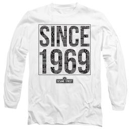 Sesame Street Since 1969 Pattern - Men's Long Sleeve T-Shirt Men's Long Sleeve T-Shirt Sesame Street   