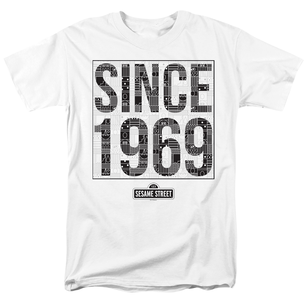Sesame Street Since 1969 Pattern - Men's Regular Fit T-Shirt Men's Regular Fit T-Shirt Sesame Street   