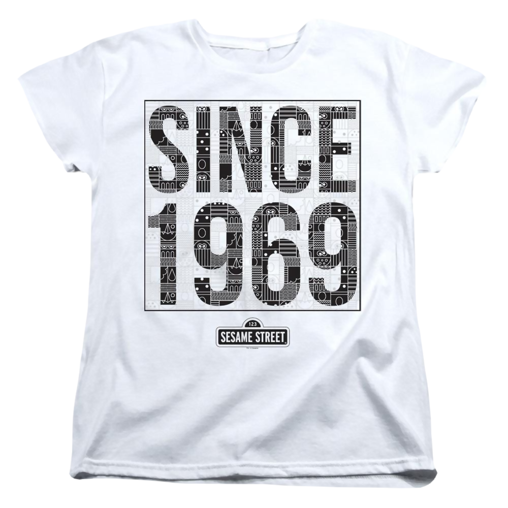 Sesame Street Since 1969 Pattern - Women's T-Shirt Women's T-Shirt Sesame Street   