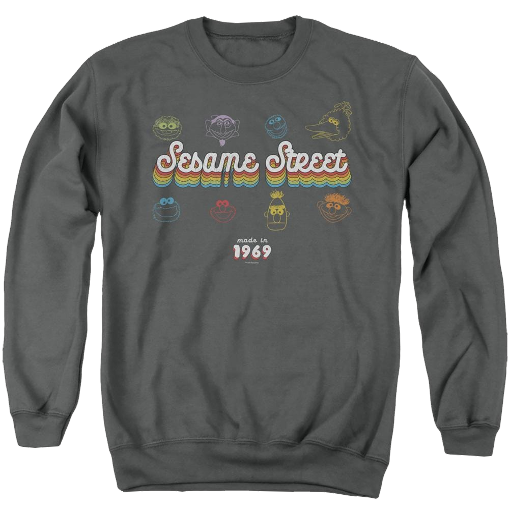 Sesame Street Made In 1969 - Men's Crewneck Sweatshirt Men's Crewneck Sweatshirt Sesame Street   