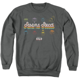 Sesame Street Made In 1969 - Men's Crewneck Sweatshirt Men's Crewneck Sweatshirt Sesame Street   