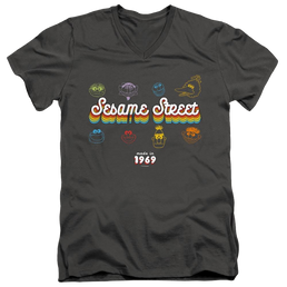 Sesame Street Made In 1969 - Men's V-Neck T-Shirt Men's V-Neck T-Shirt Sesame Street   