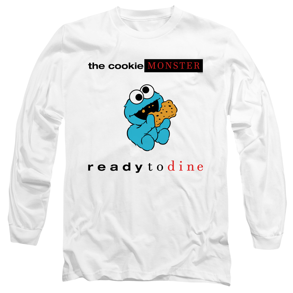 Sesame Street Ready To Dine - Men's Long Sleeve T-Shirt Men's Long Sleeve T-Shirt Sesame Street   