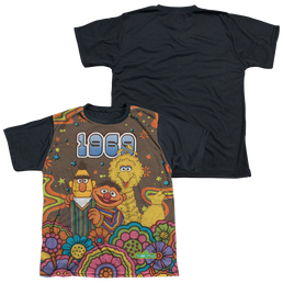 Sesame Street Psychedelic 69 - Youth Black Back T-Shirt Youth Black Back T-Shirt (Ages 8-12) Sesame Street   