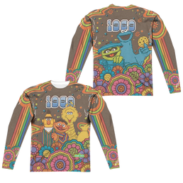 Sesame Street Psychedelic 69 (Front/Back Print) - Men's All-Over Print Long Sleeve Men's All-Over Print Long Sleeve Sesame Street   