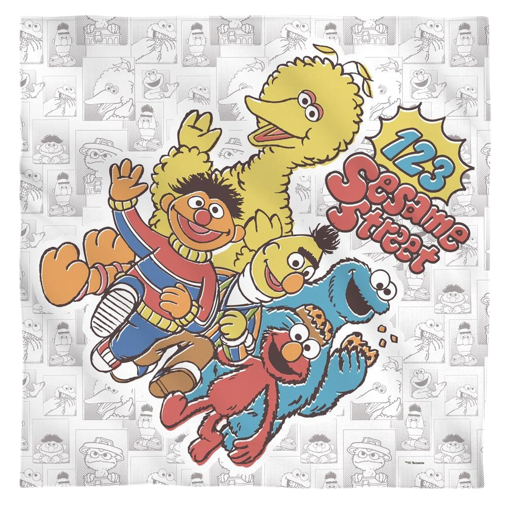 Sesame Street 123 Sesame Street - Bandana Bandanas Sesame Street   