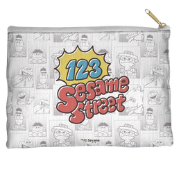 Sesame Street 123 Sesame Street - Straight Bottom Accessory Pouch Straight Bottom Accessory Pouches Sesame Street   