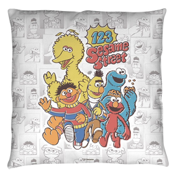 Sesame Street 123 Sesame Street - Throw Pillows Throw Pillows Sesame Street   