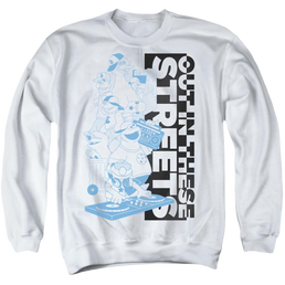 Sesame Street Out In These Streets - Men's Crewneck Sweatshirt Men's Crewneck Sweatshirt Sesame Street   