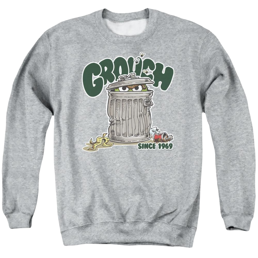 Sesame Street Grouch - Men's Crewneck Sweatshirt Men's Crewneck Sweatshirt Sesame Street   