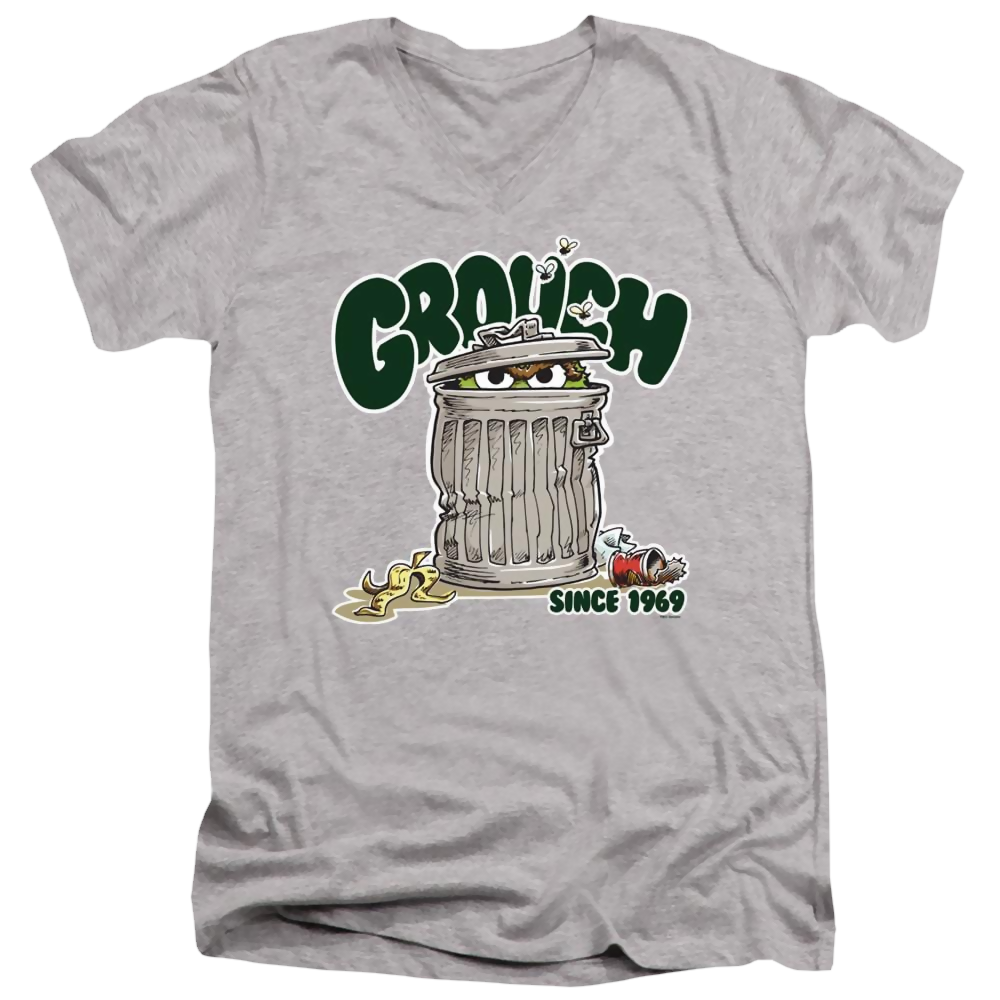 Sesame Street Grouch - Men's V-Neck T-Shirt Men's V-Neck T-Shirt Sesame Street   