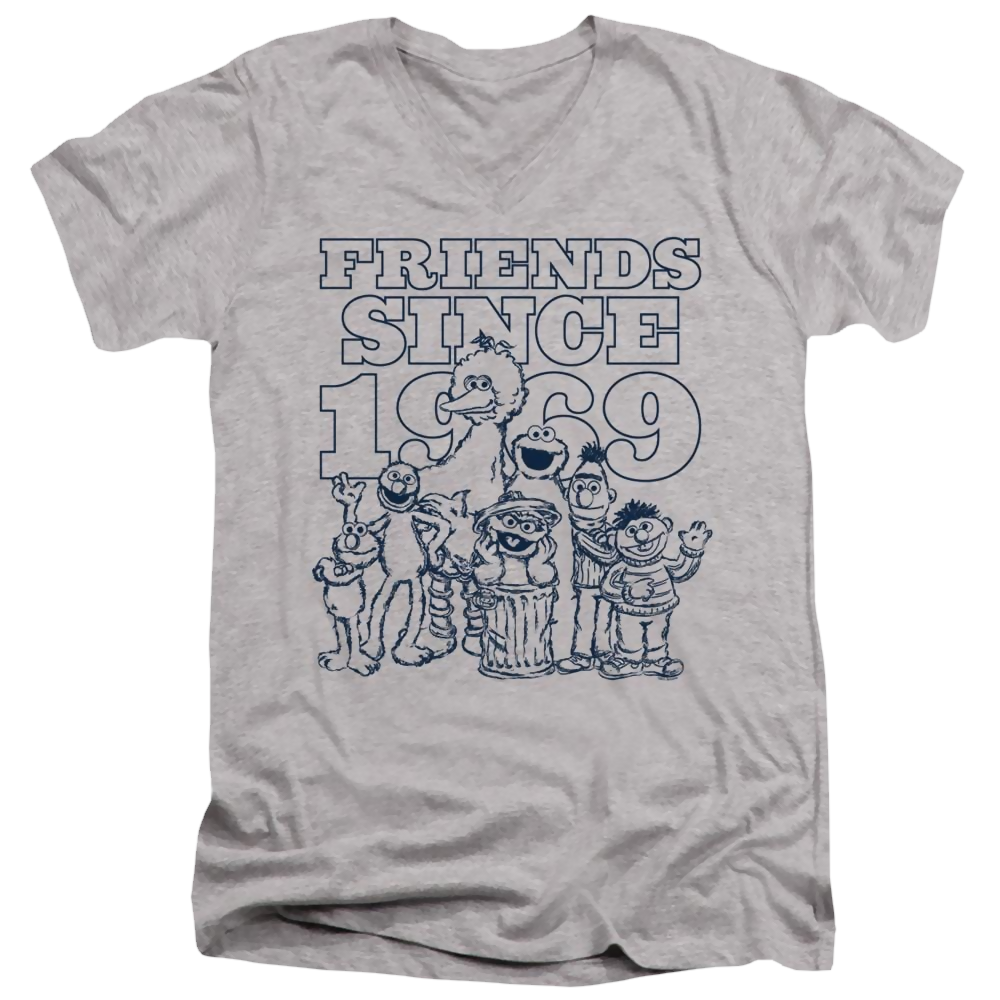 Sesame Street Friends Since - Men's V-Neck T-Shirt Men's V-Neck T-Shirt Sesame Street   