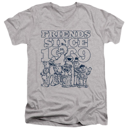 Sesame Street Friends Since - Men's V-Neck T-Shirt Men's V-Neck T-Shirt Sesame Street   