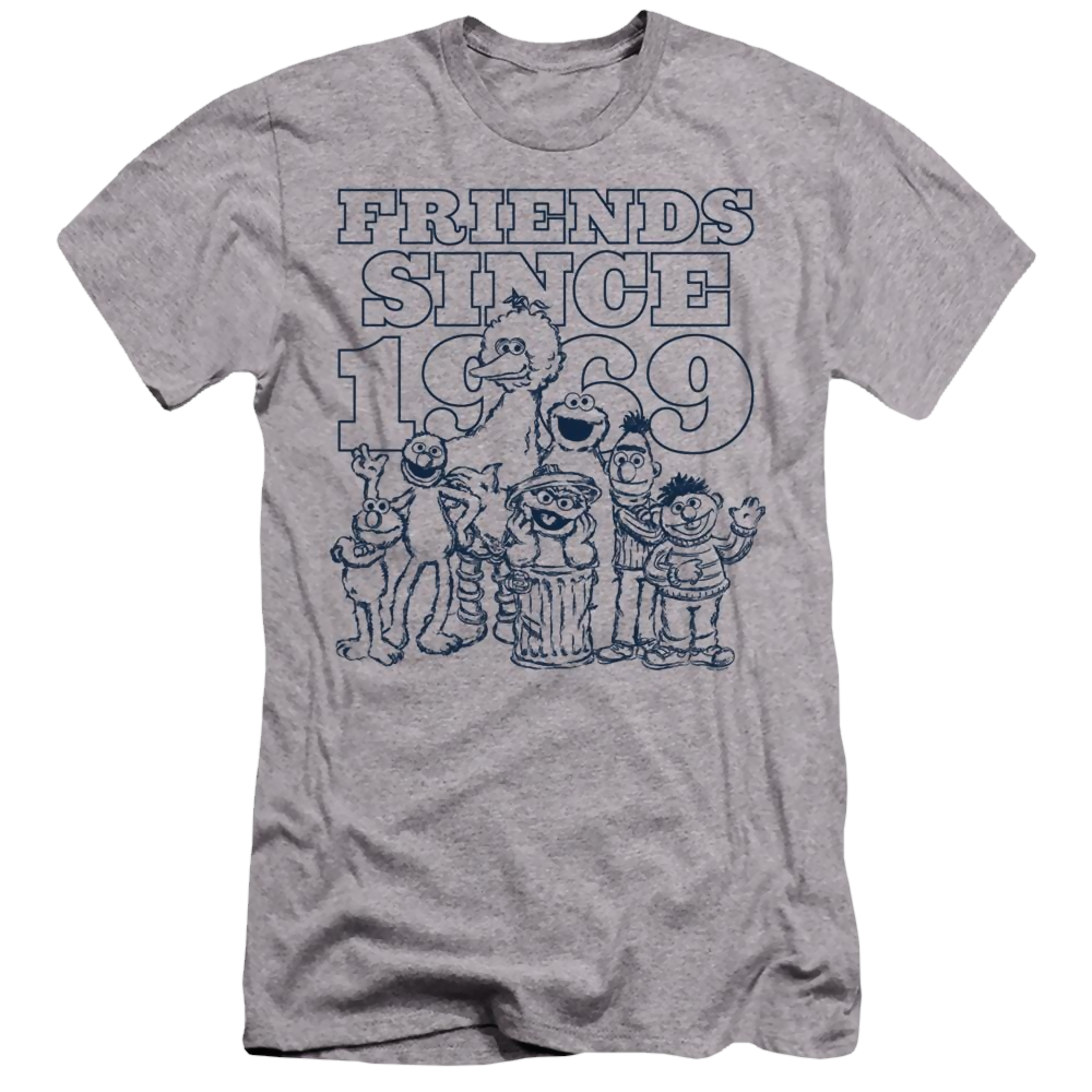Sesame Street Friends Since - Men's Premium Slim Fit T-Shirt Men's Premium Slim Fit T-Shirt Sesame Street   