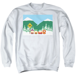 South Park Bus Stop - Men's Crewneck Sweatshirt Men's Crewneck Sweatshirt South Park   