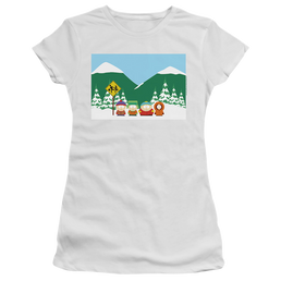 South Park Bus Stop - Juniors T-Shirt Juniors T-Shirt South Park   