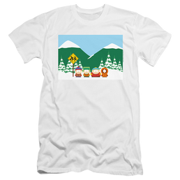 South Park Bus Stop - Men's Premium Slim Fit T-Shirt Men's Premium Slim Fit T-Shirt South Park   