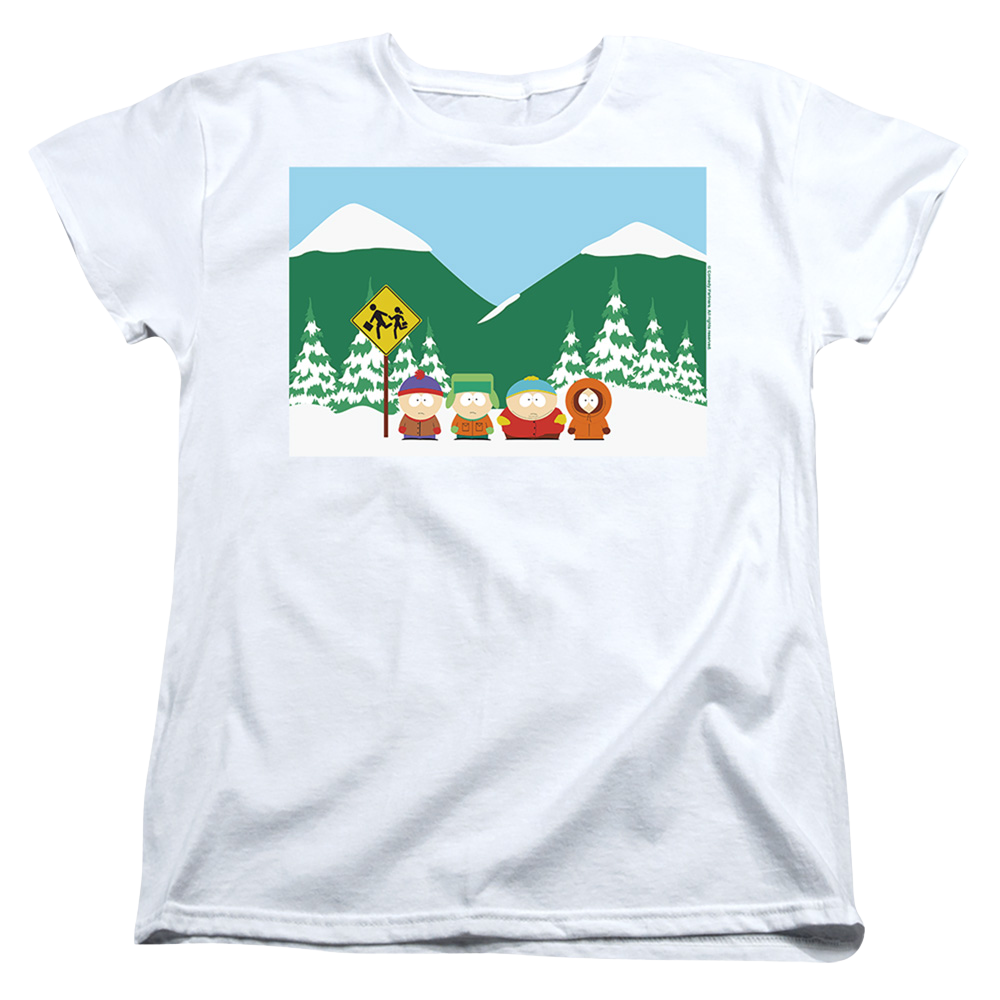 South Park Bus Stop - Women's T-Shirt Women's T-Shirt South Park   