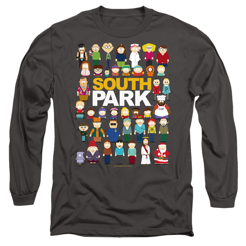 South Park Full Cast - Men's Long Sleeve T-Shirt Men's Long Sleeve T-Shirt South Park   