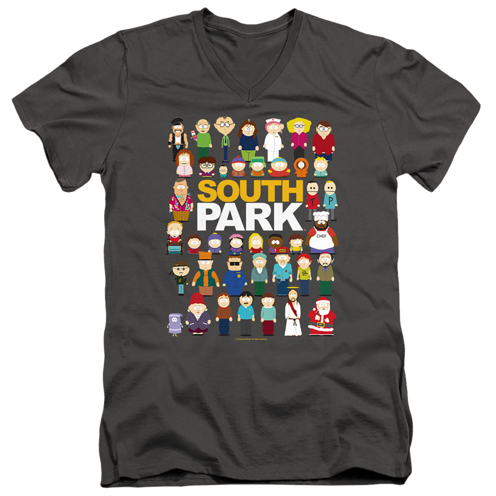 South Park Full Cast - Men's V-Neck T-Shirt Men's V-Neck T-Shirt South Park   