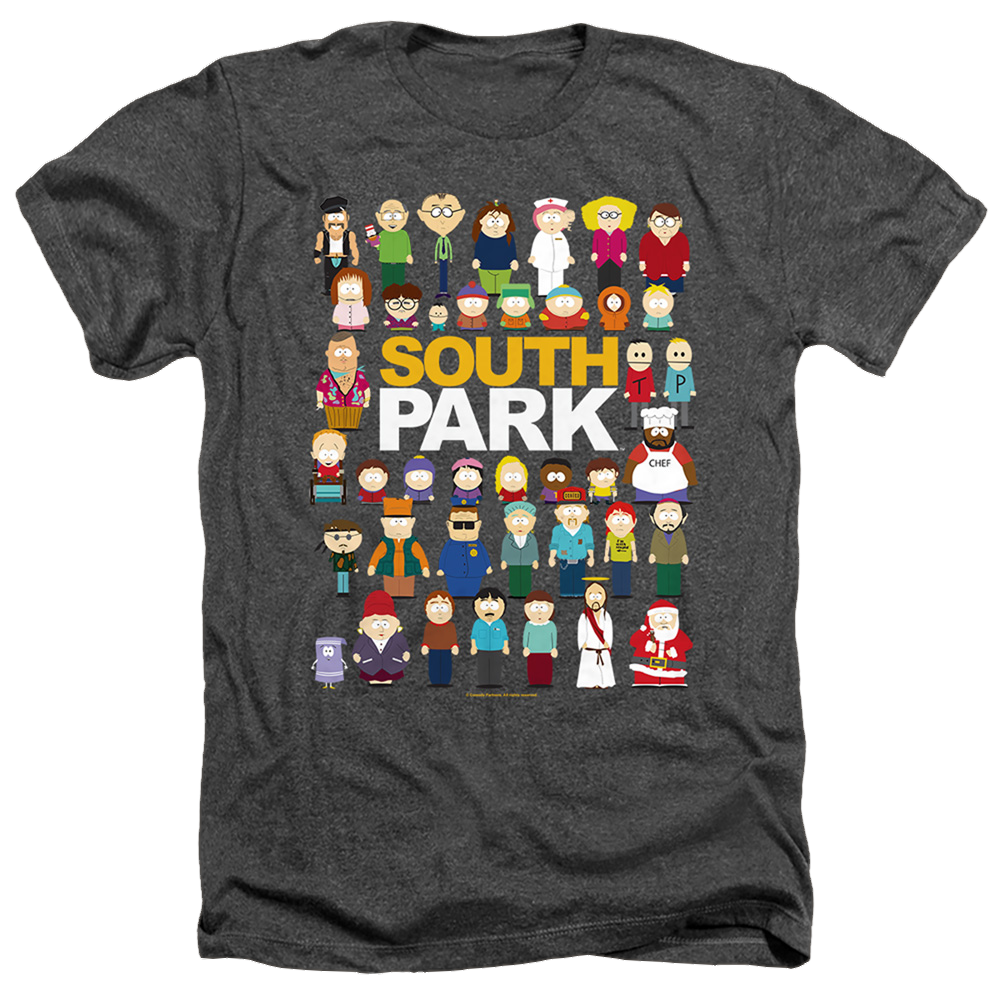 South Park Full Cast - Men's Heather T-Shirt Men's Heather T-Shirt South Park   