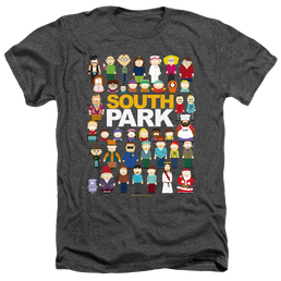 South Park Full Cast - Men's Heather T-Shirt Men's Heather T-Shirt South Park   