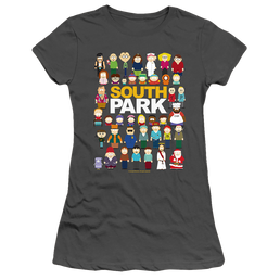 South Park Full Cast - Juniors T-Shirt Juniors T-Shirt South Park   