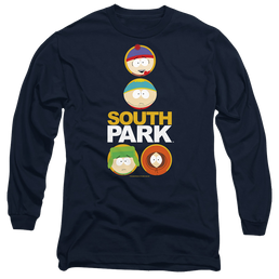 South Park Solid Circles - Men's Long Sleeve T-Shirt Men's Long Sleeve T-Shirt South Park   