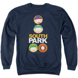 South Park Solid Circles - Men's Crewneck Sweatshirt Men's Crewneck Sweatshirt South Park   