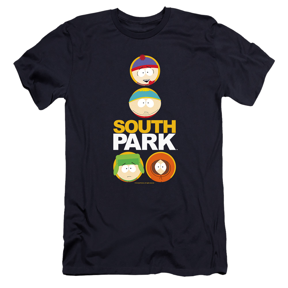 South Park Solid Circles - Men's Premium Slim Fit T-Shirt Men's Premium Slim Fit T-Shirt South Park   