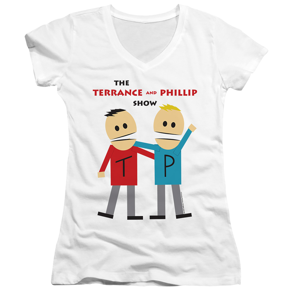 South Park Terrance And Phillip - Juniors V-Neck T-Shirt Juniors V-Neck T-Shirt South Park   