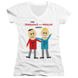 South Park Terrance And Phillip - Juniors V-Neck T-Shirt Juniors V-Neck T-Shirt South Park   