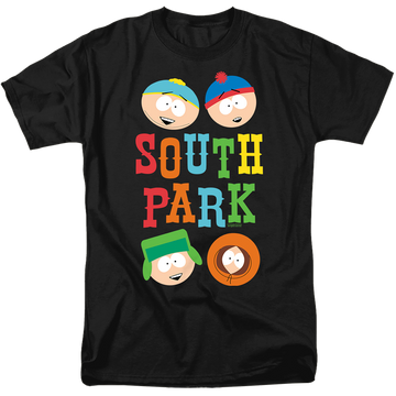 Black men's regular fit t-shirt with South Park Best Buds graphic