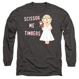 South Park Scissor Me Timbers - Men's Long Sleeve T-Shirt Men's Long Sleeve T-Shirt South Park   
