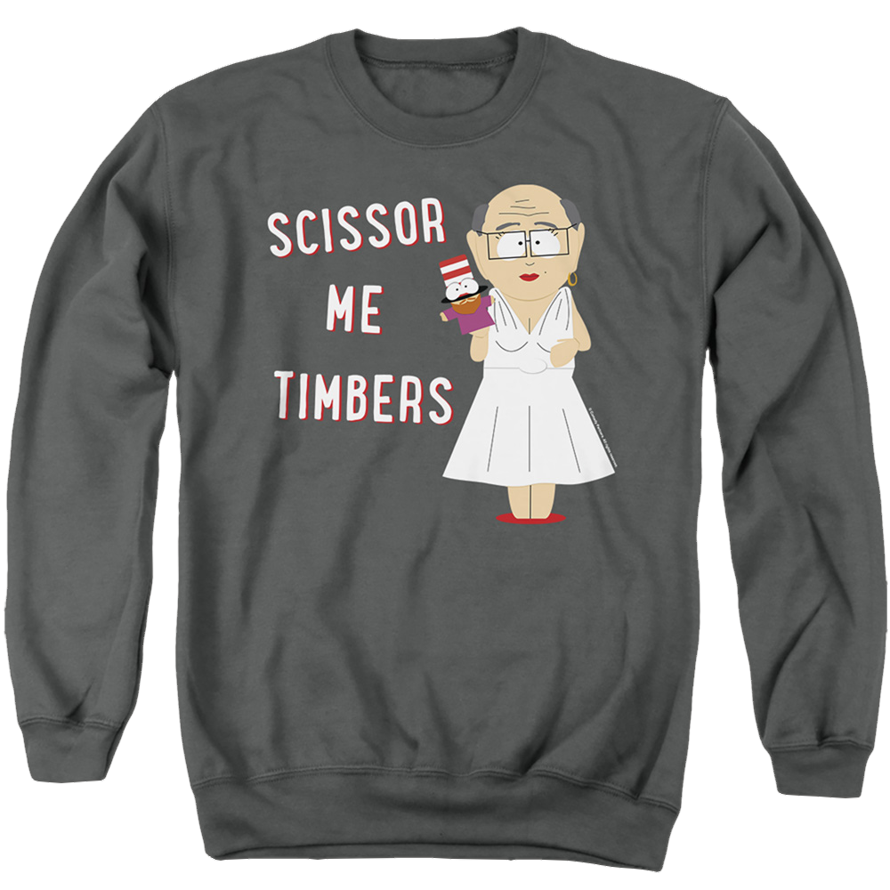 South Park Scissor Me Timbers - Men's Crewneck Sweatshirt Men's Crewneck Sweatshirt South Park   