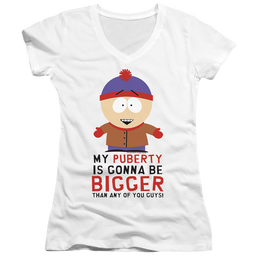 South Park Puberty - Juniors V-Neck T-Shirt Juniors V-Neck T-Shirt South Park   
